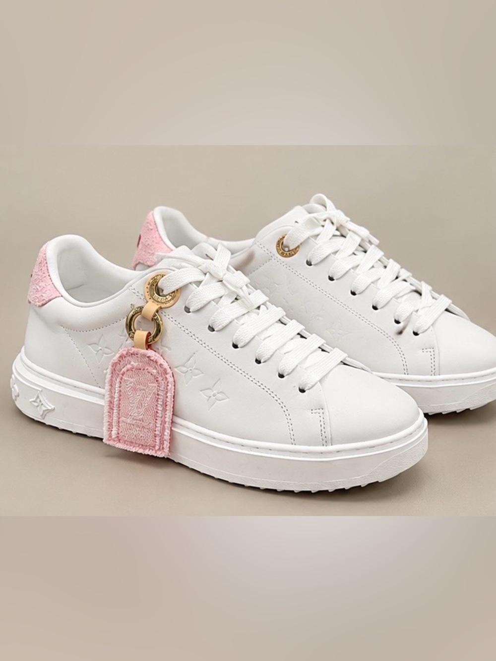 Louis Vuitton Time Out Sneaker White & Pink